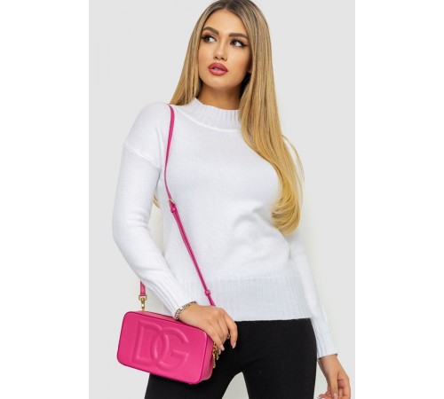 Кофта жіноча однотонна, колір білий, 244R2028