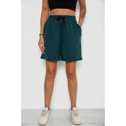 Шорты женские с принтом, цвет зеленый, 238R130