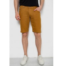 Шорти чоловічі однотонні, колір темно-гірчичний, 238R2485