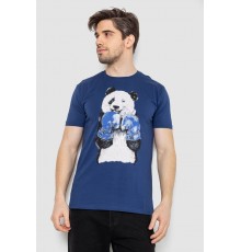 Футболка чоловіча з принтом, колір синій, 244R5996