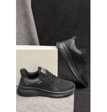 Кросівки чоловічі демісезонні, колір чорно-сірий, 248RH272