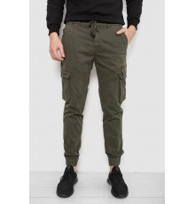 Штани чоловічі однотонні, колір хакі, 244R1641