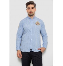 Сорочка чоловіча в клітинку, колір блакитний, 214R9030