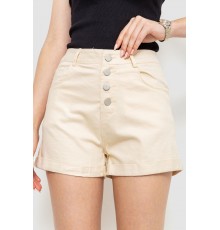 Шорти жіночі стрейчові, колір світло-бежевий, 214R655