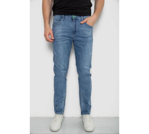 Джинси чоловічі прямі, колір блакитний, 244R091220-2