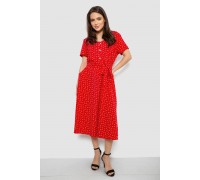 Сукня софт з квітковим принтом, колір червоний, 230R1031