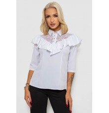 Блуза класична 230R84-1, колір Білий