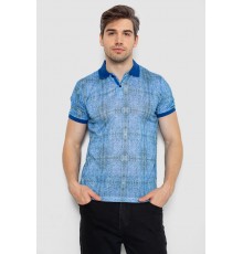 Поло чоловіче з принтом, колір синій, 247R318