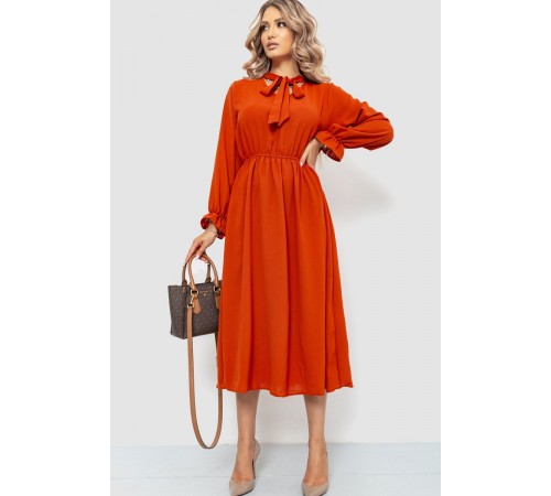 Ошатне плаття, колір теракотовий, 204R601