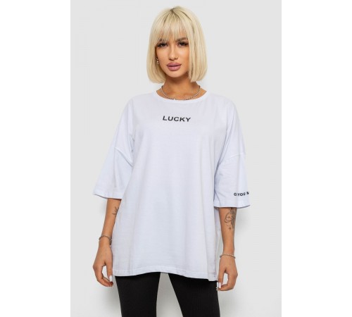 Футболка жіноча з принтом, колір білий, 244R2019