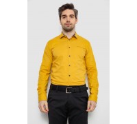 Рубашка мужская однотонная, цвет горчичный, 186R2072