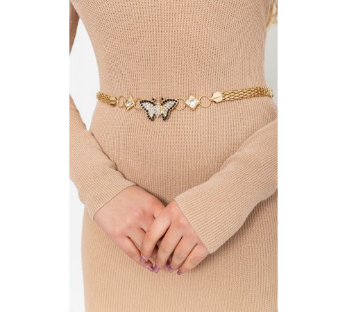 Ремінь-ланцюжок жіночий, колір золотистий, 196R10U13W1-3