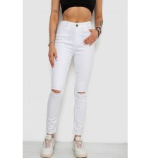Джинси жіночі, колір білий, 182R539