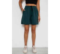 Шорты женские с принтом, цвет темно-зеленый, 238R132