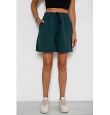 Шорти жіночі з принтом, колір темно-зелений, 238R132