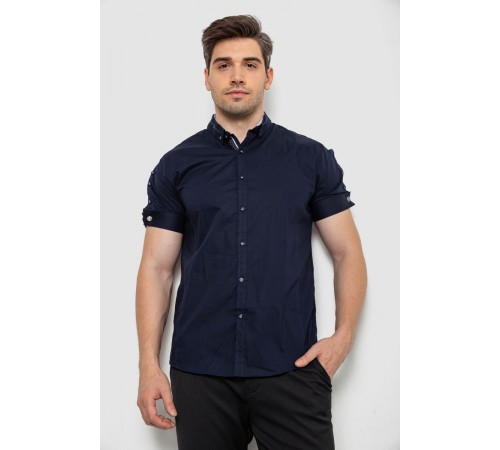 Сорочка чоловіча, колір темно-синій, 214R9001-1