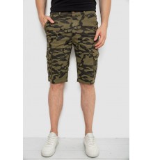 Шорти чоловічі мілітарі, колір мілітарі, 244R108-10