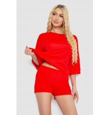 Костюм жіночий повсякденний, колір червоний, 238R6628