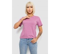 Футболка женская однотонная, цвет пудровый, 129R8900