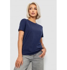 Футболка женская однотонная, цвет синий, 204R3333