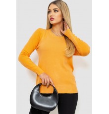 Кофта жіноча однотонна повсякденна, колір світло-помаранчевий, 244R2033