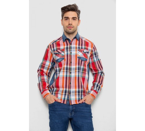 Сорочка чоловіча з довгим рукавом 214R755, колір Різноколір