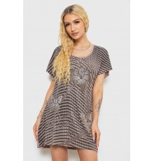 Туніка жіноча з принтом, колір мокко, 238RBD378