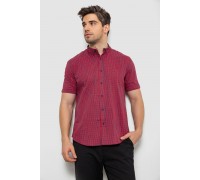 Сорочка чоловіча в клітку, колір червоний, 214R2445