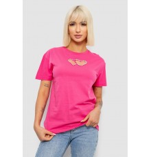 Футболка женская с принтом, цвет розовый, 244R2802