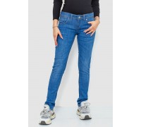 Джинси жіночі однотонні, колір синій, 4R014