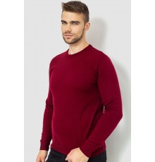 Светр чоловічий однотонний, колір бордовий, 161R1770-1