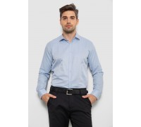 Рубашка мужская с длинным рукавом, цвет голубой, 214R836