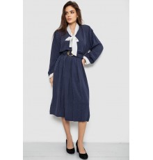 Костюм жіночий класичний у горох, колір синьо-білий, 167R3002