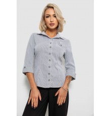 Сорочка класична в смужку, колір сіро-білий, 230R645-1