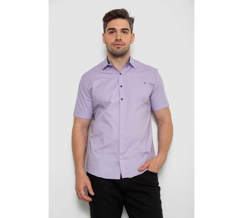 Сорочка чоловіча однотонна, колір бузковий, 214R7117