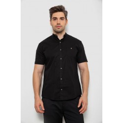 Рубашка мужская однотонная, цвет черный, 214R7346