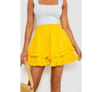 Спідниця однотонна коротка, колір жовтий, 102R5254