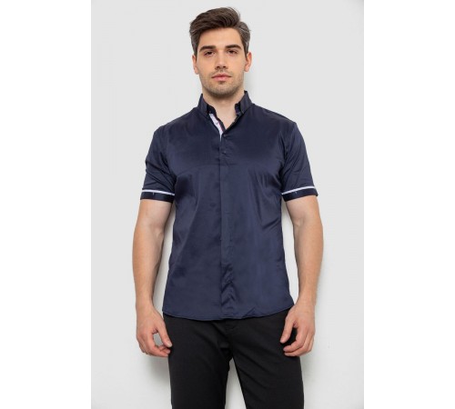 Сорочка чоловіча, колір темно-синій, 214R5007