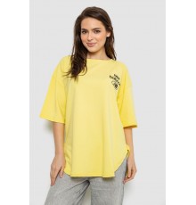 Футболка жіноча з принтом, колір жовтий, 244R2030