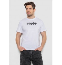 Футболка чоловіча з принтом, колір білий, 241R1902