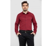 Сорочка чоловіча з принтом, колір бордовий, 186R2009