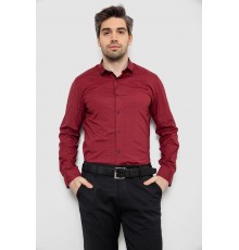 Сорочка чоловіча з принтом, колір бордовий, 186R2009