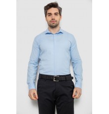 Сорочка чоловіча однотонна, колір блакитний, 186R2100