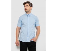 Рубашка мужская однотонная, цвет голубой, 214R6917