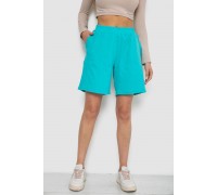 Шорты женские в рубчик, цвет бирюзовый, 238R110