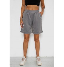 Шорти жіночі однотонні, колір сірий, 238R57820-1