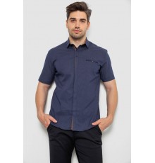 Сорочка чоловіча з принтом, колір синій, 214R7130-1