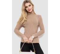 Гольф женский однотонный, цвет бежевый, 244R001