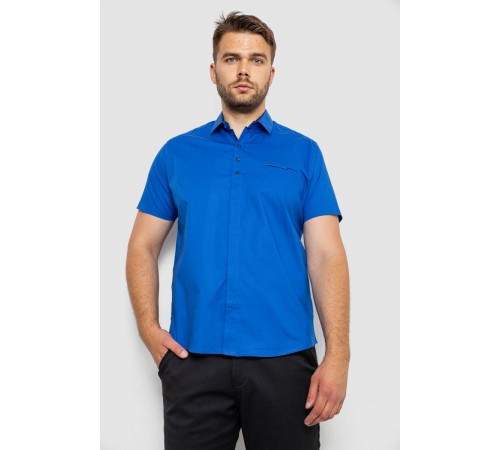 Сорочка чоловіча, колір електрик, 214R7326-1