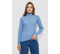 Гольф женский однотонный в рубчик, цвет голубой, 238R803